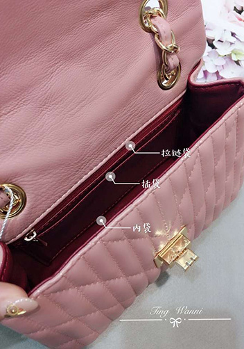 Adele Quilted Lambskin Leather Flap Mini Bag Pink