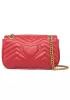 Hannah Flap Small Bag Faux Leather CG Logo Red