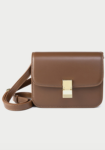 Martha Medium Faux Leather Bag Brown