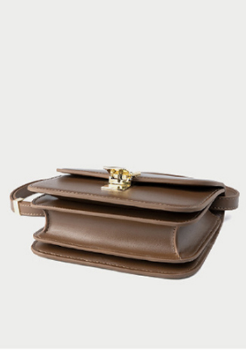 Martha Medium Faux Leather Bag Brown