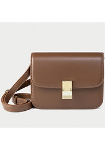 Martha Medium Faux Leather Bag Brown