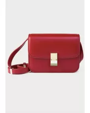 Martha Medium Faux Leather Bag Red