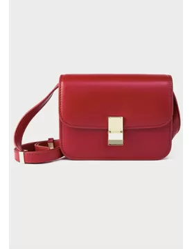 Martha Medium Faux Leather Bag Red