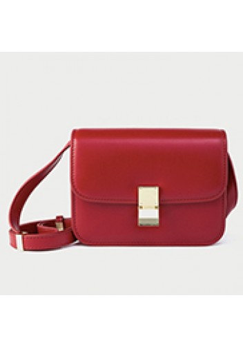 Martha Medium Faux Leather Bag Red