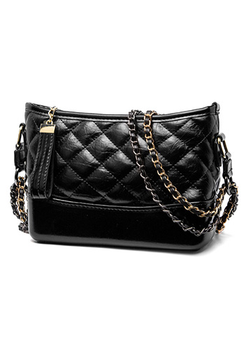 Kristy Faux Leather Bucket Bag Black