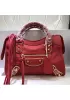The Route 66 Goatskin Leather Small Bag Red Gold Hardware
