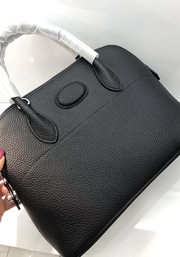 Danielle Leather Shoulder Bag Black