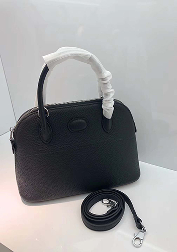 Danielle Leather Shoulder Bag Black