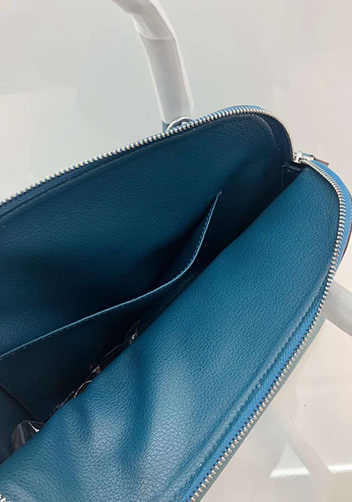 Danielle Leather Shoulder Bag Blue