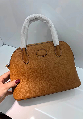Danielle Leather Shoulder Bag Brown
