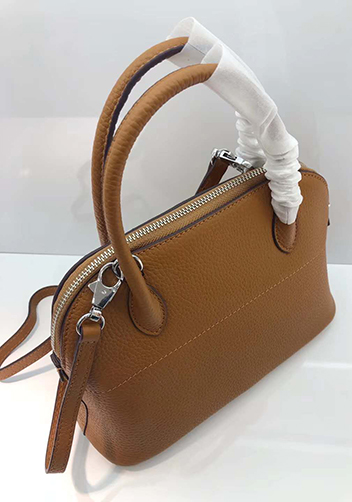 Danielle Leather Shoulder Bag Brown