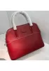 Danielle Leather Shoulder Bag Burgundy