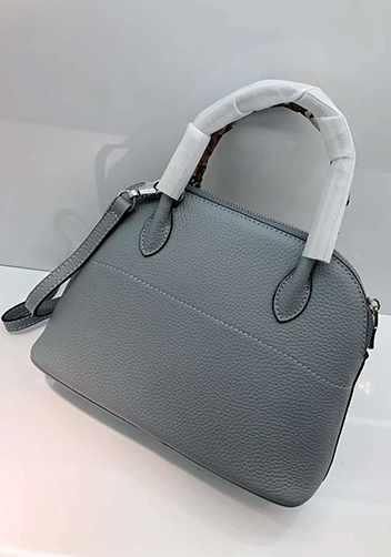 Danielle Leather Shoulder Bag Light Blue