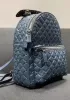 Rockstar Leather Backpack Blue