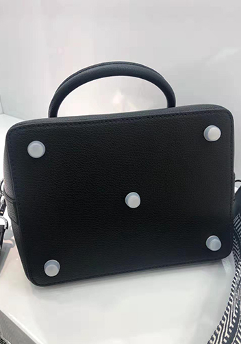 Deborah Leather Shoulder Bag Black
