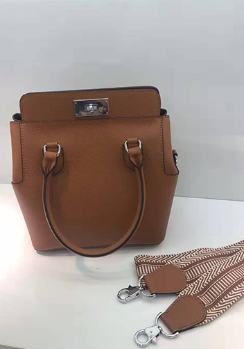 Deborah Leather Shoulder Bag Brown