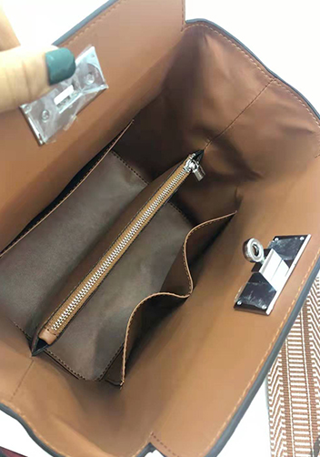 Deborah Leather Shoulder Bag Brown
