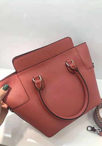 Deborah Leather Shoulder Bag Burgundy