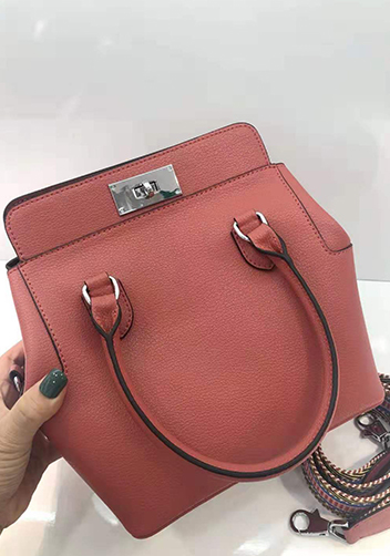 Deborah Leather Shoulder Bag Burgundy