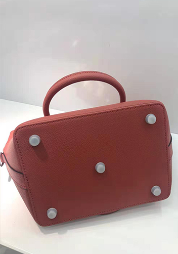 Deborah Leather Shoulder Bag Burgundy