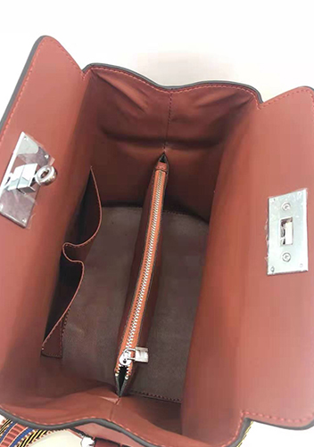Deborah Leather Shoulder Bag Burgundy