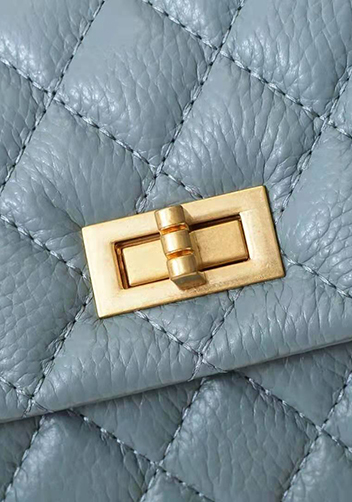 Nicola Top Handle And Shoulder Lambskin Mini Bag Blue