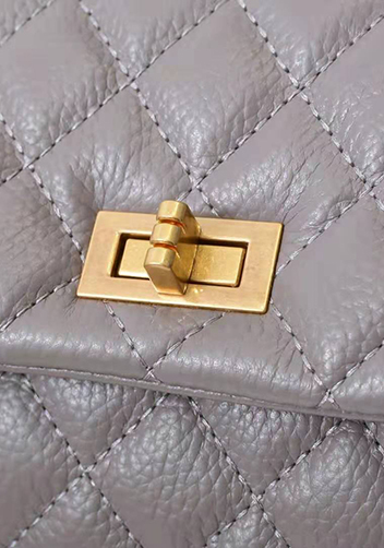 Nicola Top Handle And Shoulder Lambskin Mini Bag Grey