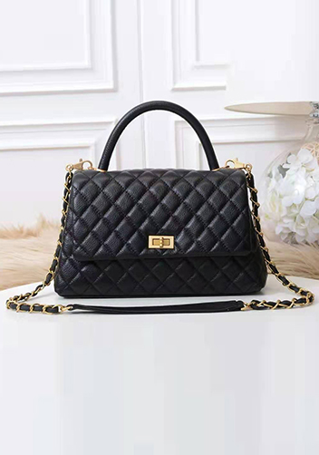 Nicola Top Handle And Shoulder Large Bag Black