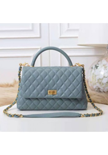 Nicola Top Handle And Shoulder Large Bag Blue