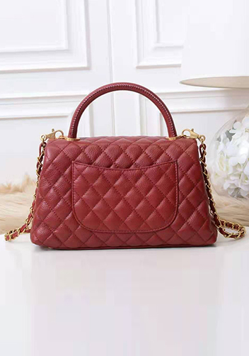 Nicola Top Handle And Shoulder Large Bag Burgundy