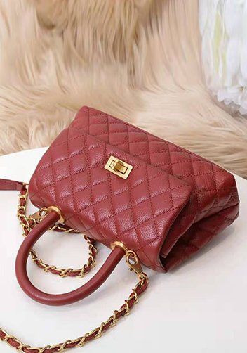 Nicola Top Handle And Shoulder Large Bag Burgundy
