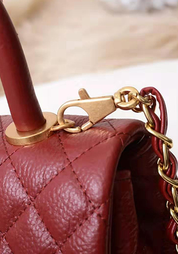 Nicola Top Handle And Shoulder Large Bag Burgundy