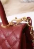 Nicola Top Handle And Shoulder Large Bag Burgundy