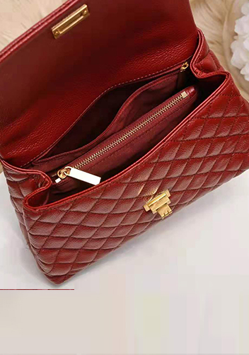 Nicola Top Handle And Shoulder Large Bag Burgundy