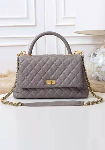 Nicola Top Handle And Shoulder Large Bag Grey