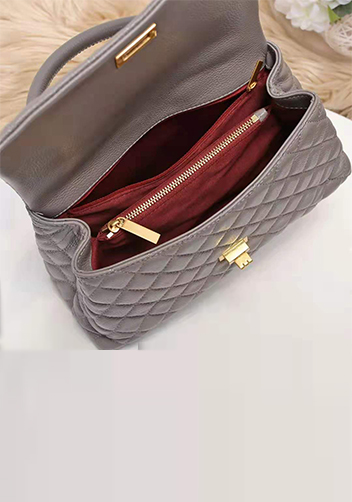 Nicola Top Handle And Shoulder Large Bag Grey