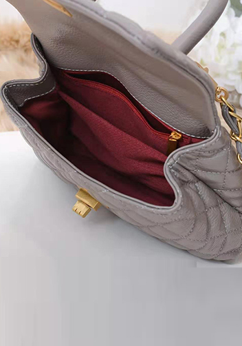 Nicola Top Handle And Shoulder Large Bag Grey