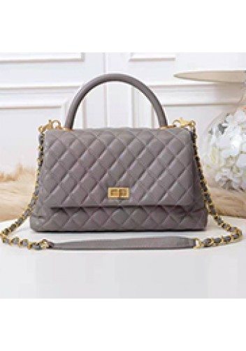 Nicola Top Handle And Shoulder Large Bag Grey