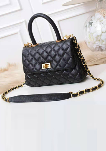 Nicola Top Handle And Shoulder Medium Bag Black