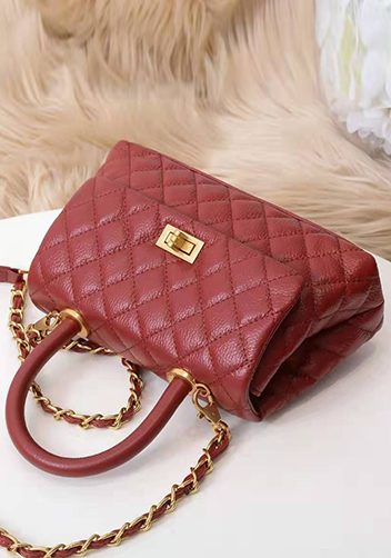 Nicola Top Handle And Shoulder Medium Bag Burgundy