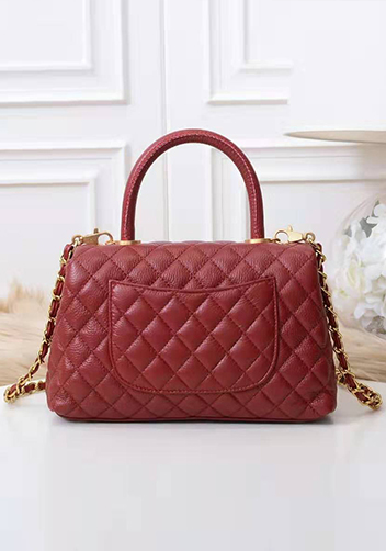 Nicola Top Handle And Shoulder Medium Bag Burgundy