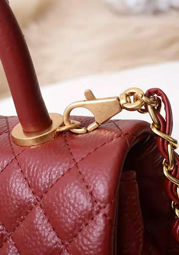 Nicola Top Handle And Shoulder Medium Bag Burgundy