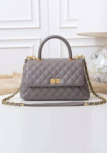 Nicola Top Handle And Shoulder Medium Bag Grey