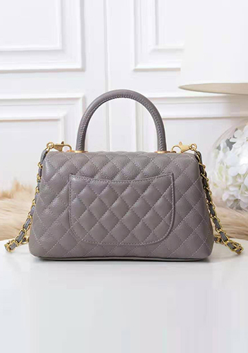 Nicola Top Handle And Shoulder Medium Bag Grey