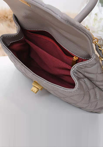 Nicola Top Handle And Shoulder Medium Bag Grey