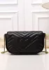 Paulette Small Flap Bag Leather Black
