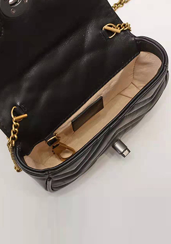 Paulette Small Flap Bag Leather Black