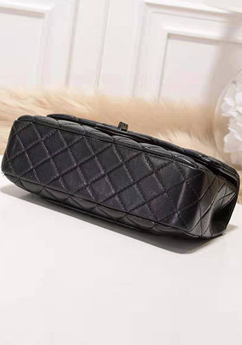 Adele Quilted Leather Flap Mini Bag Black Hematite Hardware