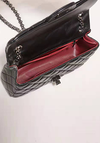 Adele Quilted Leather Flap Mini Bag Black Hematite Hardware
