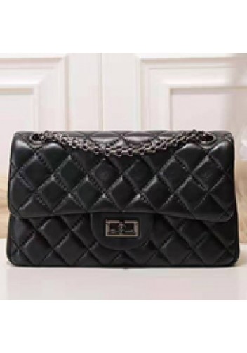 Adele Quilted Leather Flap Mini Bag Black Hematite Hardware